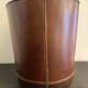 Leather wastepaper, HP & Son Vejle, Denmark, 1960