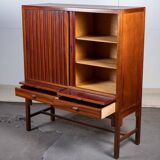 Mahogany furniture attributed to Hans J. Wegner, Denmark, 1950s