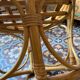 Vintage rattan pouf