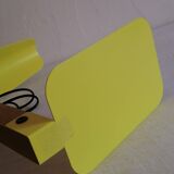 Modernist lamp in wood and metal