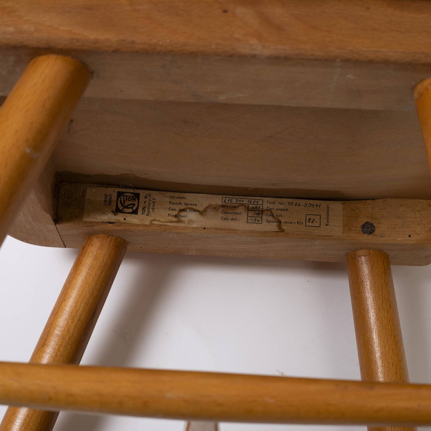 Set of 6 dining chairs by TON, Czechoslovakia, 1960s