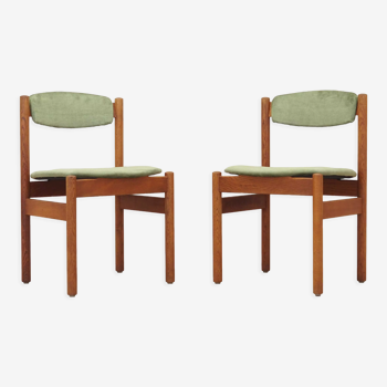 Set of two oak chairs, Danish design, 1960s, designer: Jørgen Baekmark, manufacturer: FDB Møbler