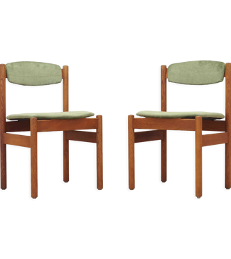 Ensemble de deux chaises en chêne, design danois, années 1960, designer: Jørgen Baekmark, fabricant: FDB Møbler