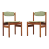 Set of two oak chairs, Danish design, 1960s, designer: Jørgen Baekmark, manufacturer: FDB Møbler