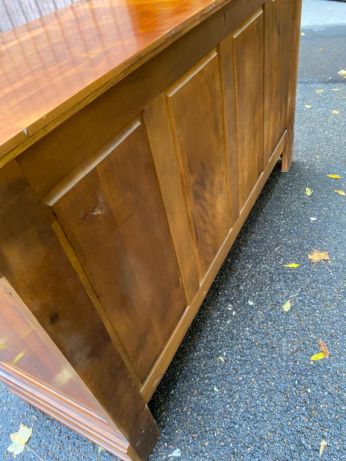 19th century Louis Philippe solid wood sideboard, 176cm