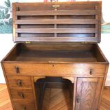 Bureau américain ancien en chêne