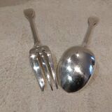 Silver plated stew spoon fork by Christofle Vendome