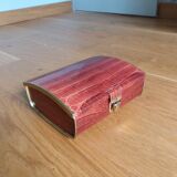 Cote d'Or crocodile skin effect metal advertising box