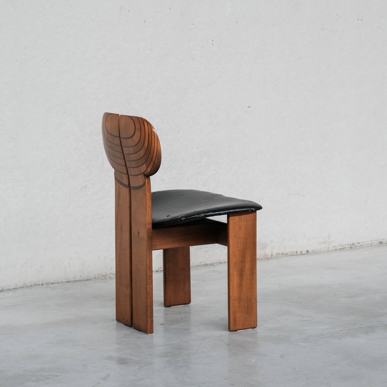 Set of Six 'Africa' Mid-Century Italian Dining Chairs by Scarpa