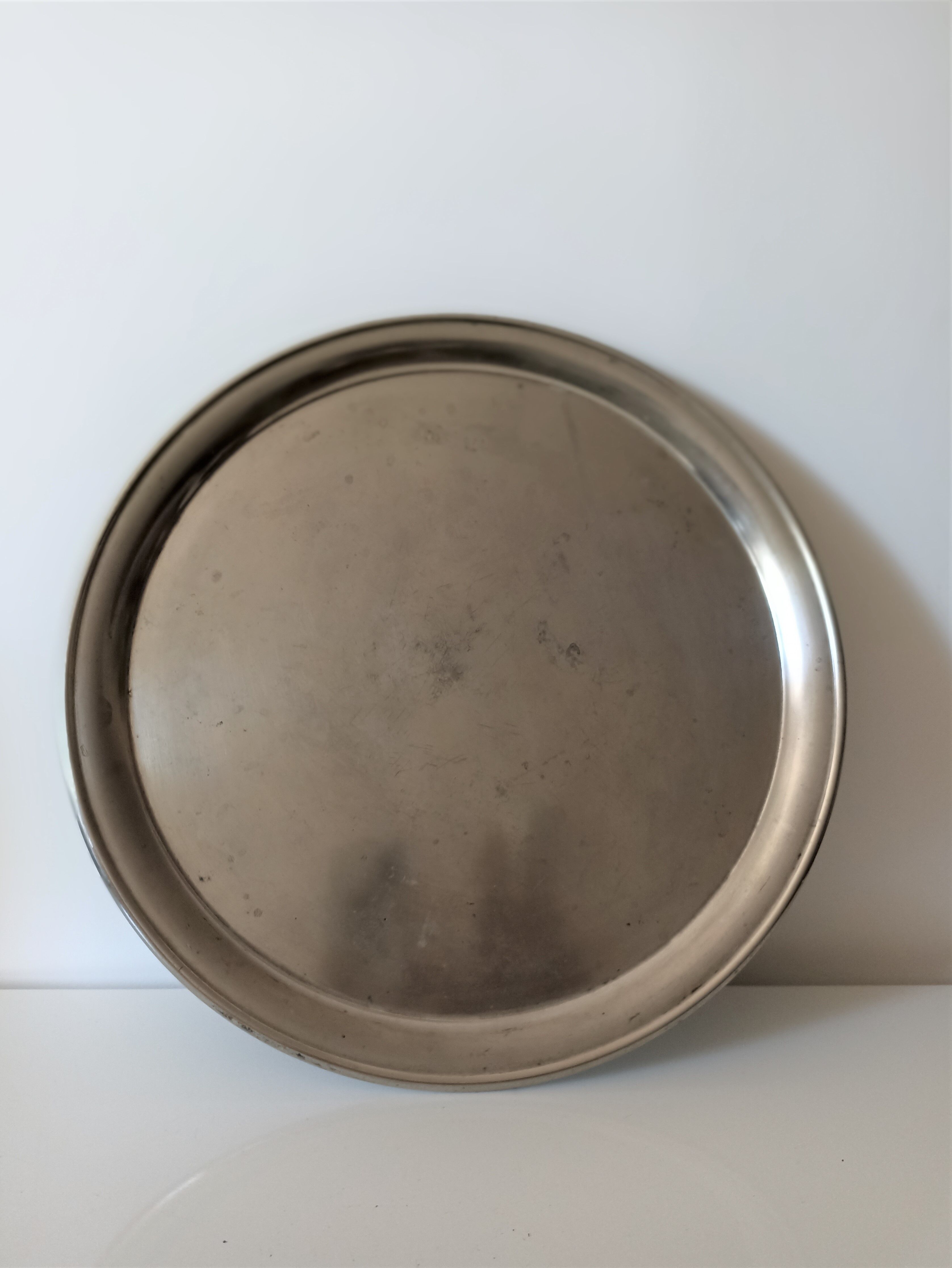 Authentic tin plated brass brewery tray