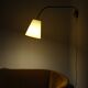 Scandinavian Modern brass wall lamp with adjustable arm
