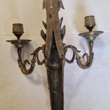 Gilded bronze wall light