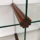 Gallotti & Radice Italian glass and wood bookcase 1980s