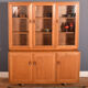 Ercol elm windsor model 806,803 glazed three door cabinet dresser