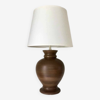 Lampe pied en terre cuite