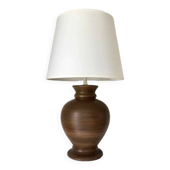 Lampe pied en terre cuite