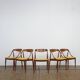 Set of 5 Johannes Andersen dining chairs with new fabric