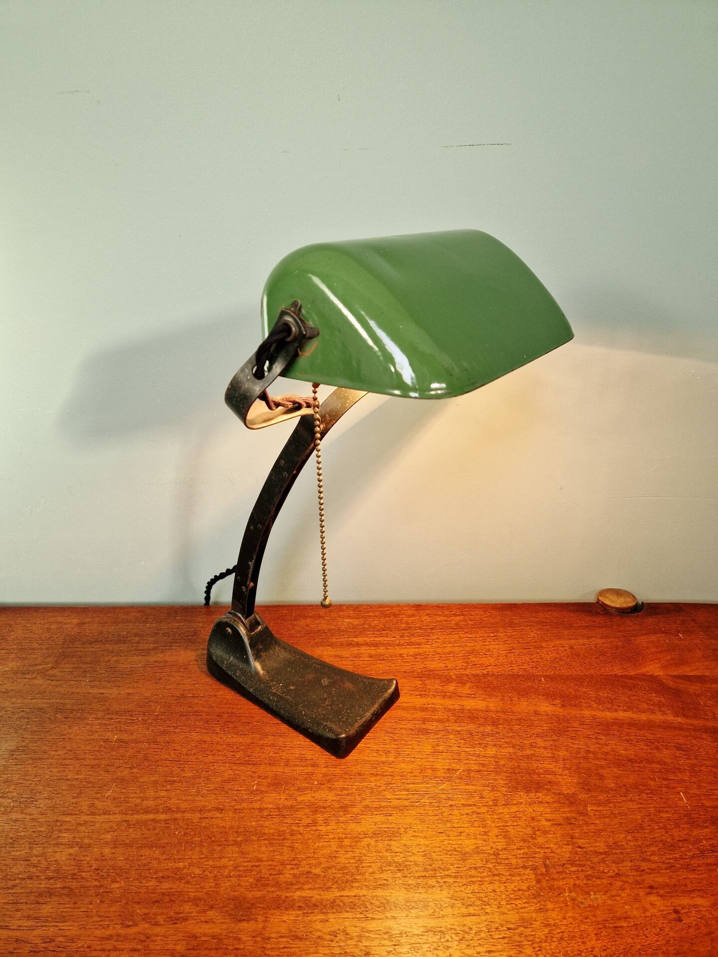 Bauhaus style banker’s lamp, Schaco (Germany), 1920-30