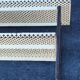 Vintage perforated metal craft display shelf