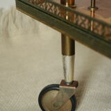 Desserte bar vintage in mahogany marquetry