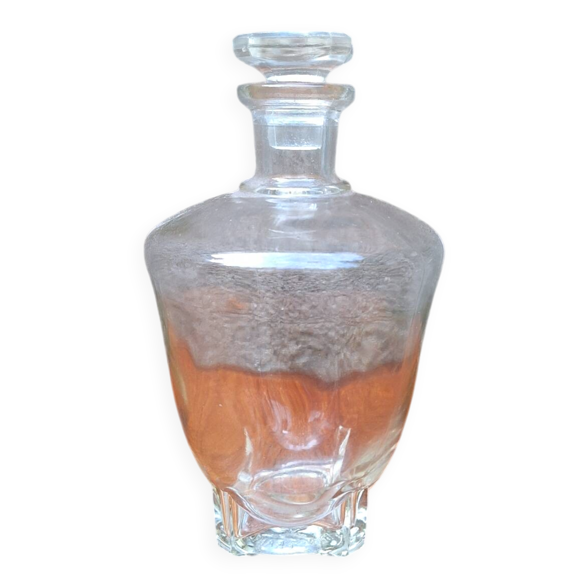 Moulded glass carafe