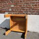 Square coffee table in solid wood (pine), 1980s.