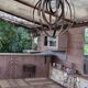 Wrought iron light fixture