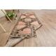 Vintage Turkish hallway rug handmade in orange-brown wool 93x291.