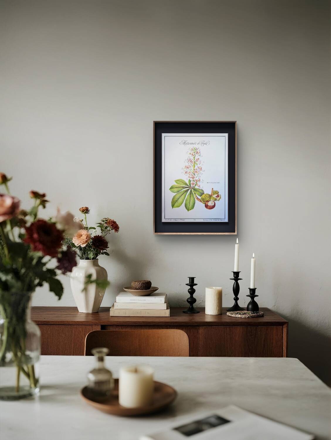 Printed in 1986, the Horse Chestnut. Vintage Botany.