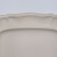 Rectangular dish with edged edge in Sarreguemines earthenware model Ivory
