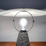 Vintage Postmodern Eno table lamp in glass and terrazzo from Ikea, 1990s.