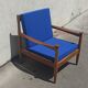 Pair of scandinavian armchairs 50s solid teak