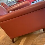 Model Lyra Leather Armchairs by Renzo Frau for Poltrona Frau, 1930s, Set of 2