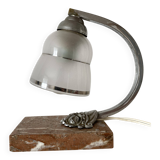 Art deco night light with marble base