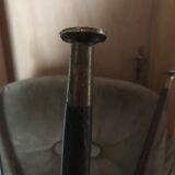 Tripod tripod triangular tray table in vintage glass 50/60s