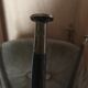 Tripod tripod triangular tray table in vintage glass 50/60s