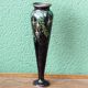 Enameled vase, art nouveau, Limoges, Jules Sarlandie
