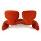 Two-seater bench "Djinn" by Olivier Mourgue for Airborne, 1965