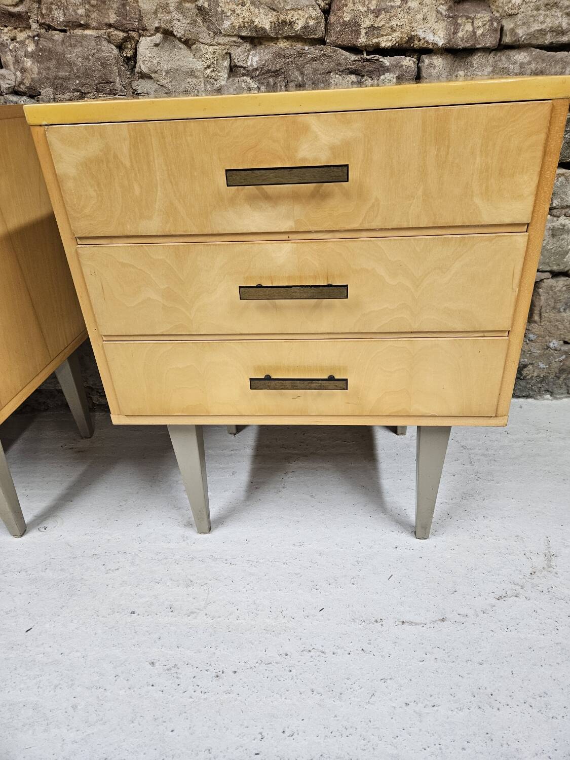 Pair of vintage 1960's bedside tables