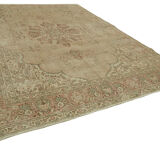 Hand-knotted oriental vintage 300 cm x 392 cm beige wool rug