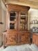 Louis XV period 18th century two-part sideboard in solid oak with glass