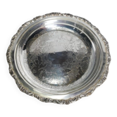 Silver metal plate / tray 4 Hallmarks Crescent LouisXV