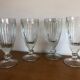 4 bistrot ice cream cups thick glass vintage