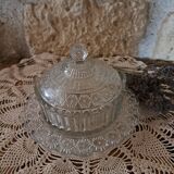 Candy box sugar bowl on glass frame