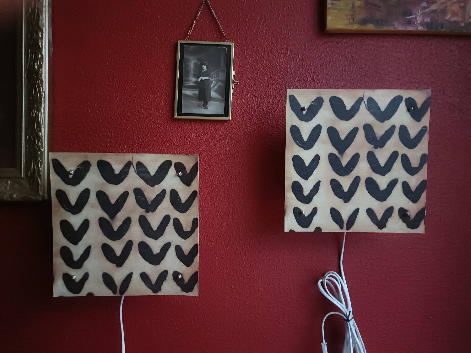 Deux appliques murales vintage Ikea