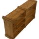 Vintage Wall shelf rack Pine wood 70s minimalist design