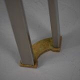 Vintage bronze and glass small coffee table by Peter Ghyczy, Germany 1970s