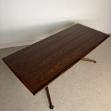 Vintage coffee table – Wooden top & star base