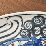 Iznik dish decorated with CB 20th century monogram caravel