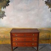 Small Louis XVI period chest of drawers in cherry wood